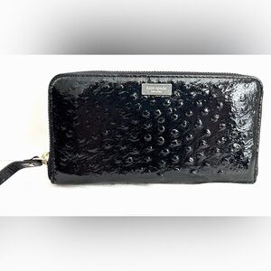 Kate Spade New York Riverside Street Ostrich Neda Wallet Organizer Black